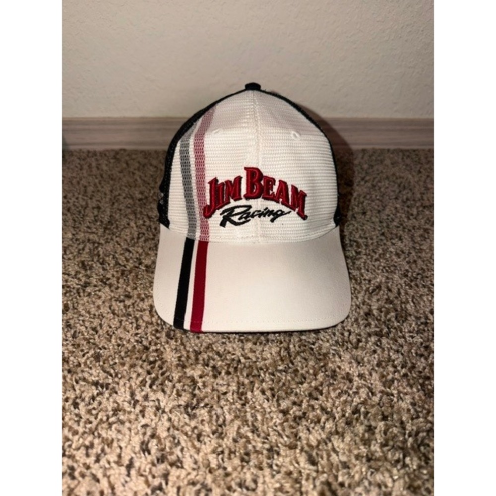 Jim Beam Racing Robby Gordon Motorsports Trucker Hat Mesh Cap Black White 7